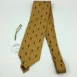 INTERNATIONAL SPY MUSEUM Mens Gold 59” 100% Silk Tie With Silhouette Vos & Low NY Online Hot Sale