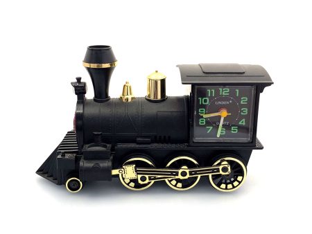 Vintage Linden Locomotive Alarm Clock Train Lights & Sounds Pre-Owned For Sale