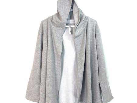 Vogo Women s Heather Gray Fleece Long Sleeve Cardigan Hoodie Sweatshirt - Size L - Pre-Owned For Cheap