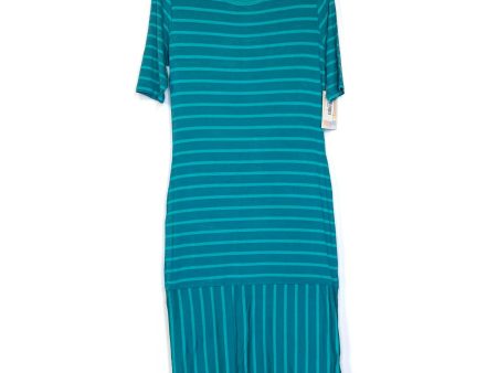 LuLaRoe Julia Bodycon Dress | M (8-10) | Green Green | Striped | NWT For Cheap