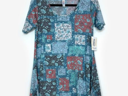 LuLaRoe Vault | Perfect T Swing Top | Size: XXS (0-6) | Color: Green | Patchwork Floral | NWT Sale