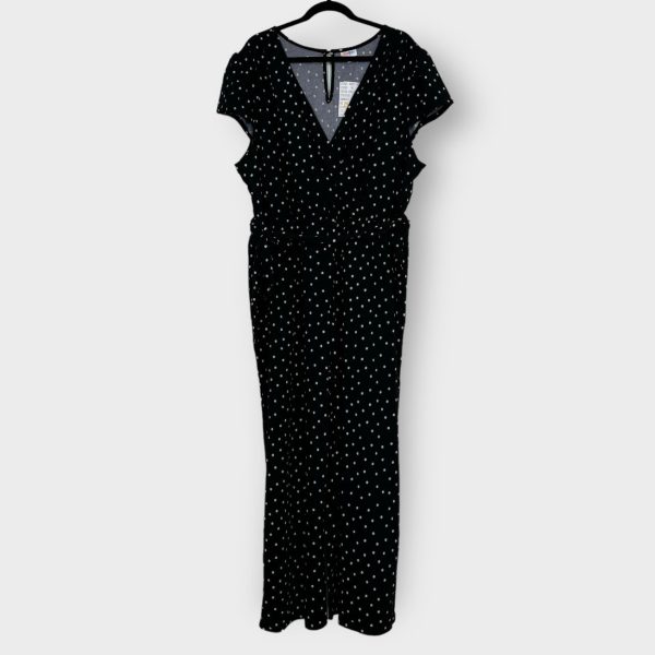 LuLaRoe | KAREN Jumpsuit | 3XL (24-26) | Black white | Polka Dots | NWT For Cheap