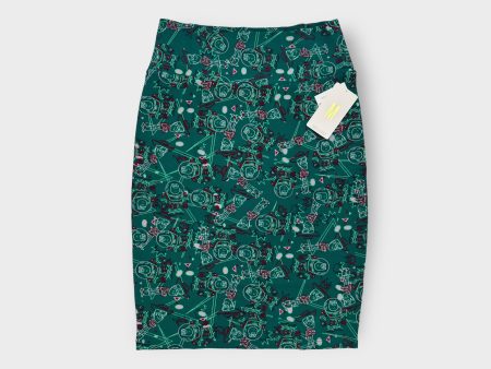 LuLaRoe Cassie Pencil Skirt | M (8-12) | Green | TOY STORY | NWT Cheap