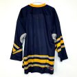 Players Bench | SP flo-Knit Tie-Neck Hockey Jersey | Color: Blue Gold | Size: L | NEW on Sale