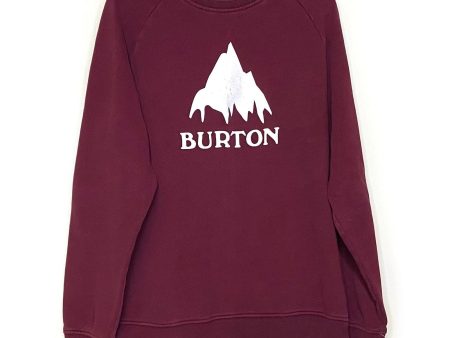 Burton Mens Size M Maroon Red Pullover Sweatshirt L s Pre-Owned Supply