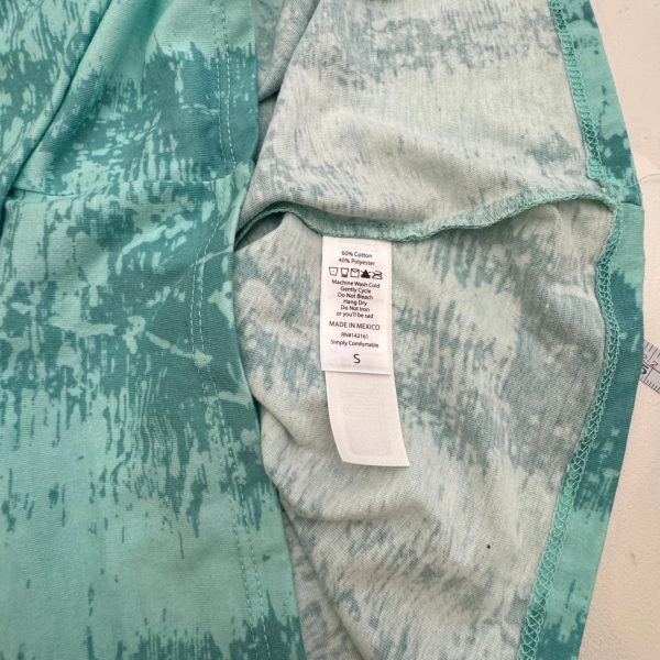 LuLaRoe | Liv T | S (6-8) | Green white | ‘NOT FOR EVERYBODY’ | Acid Washed | NWT For Sale