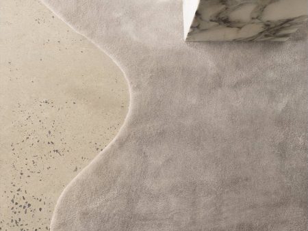 Abstract Silk Rug   Cloud Gray Supply