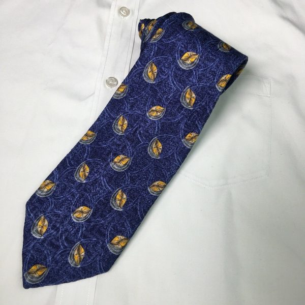 Sophisticated Robert Talbott Best Of Class Nordstrom Blue Woven Silk Neck Tie - Durable - Regular - Blue - Silk - Very Good - Unisex - Used Sale