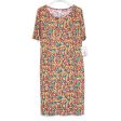 LuLaRoe Julia Bodycon Dress | M (8-10) | Multicolor | Card-Suit | NWT Cheap