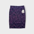 LuLaRoe Cassie Pencil Skirt | L (14-16) | Purple pink | Botanical | NWT Sale