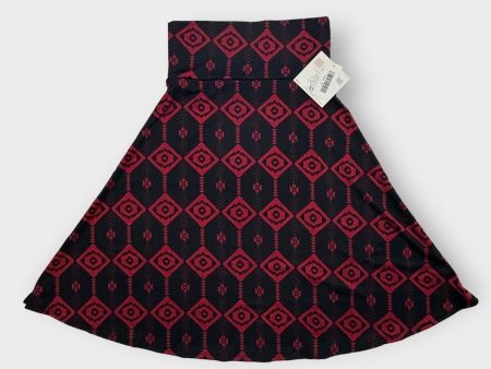 LuLaRoe Azure Skirt | XS (00-0) | Black Red Southwestern | A-Line | NWT Online