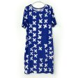 LuLaRoe Julia Bodycon Dress | XL (16-18) | Blue White | Floral | Pre-Owned Online Hot Sale