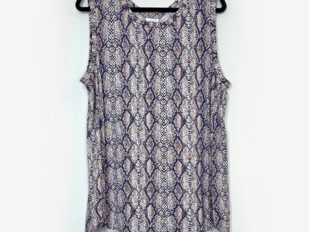 LuLaRoe | Cocoa Sleeveless Top | Color: Pink Gray | Snakeskin | Size: XL (18-20) | NWT Supply