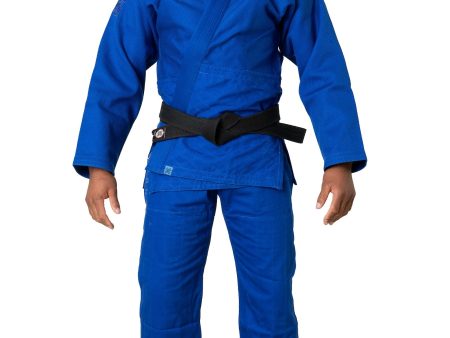 Ronin 1980 Double Weave BJJ Gi - Blue Hot on Sale