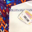 LuLaRoe Julia Bodycon Dress | L (12-14) | Purple Orange Red | Geometric | NWT on Sale