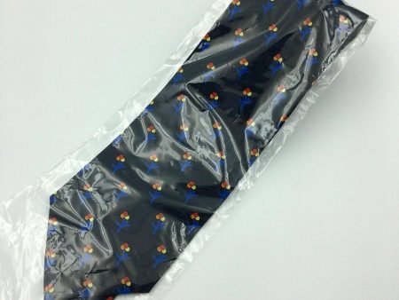 WOLFMARK Neck Wear Men’s Navy Blue Children’s Hospital Logo 100% Silk Neck Tie Hot on Sale