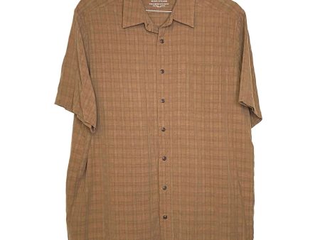 511 Tactical Series Mens Size L Brown Plaid Casual Shirt s s Pre-Owned For Sale