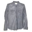 Aeropostale Mens Size S Gray Western Snap-Up Shirt L s Online Hot Sale