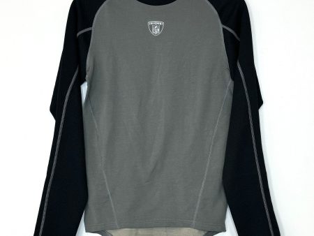 Reebok | NFL Equipment | L s Colorblock Compression Shirt | Color: Gray Black | Size: M | NWT Online Sale