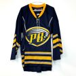 Players Bench | SP flo-Knit Tie-Neck Hockey Jersey | Color: Blue Gold | Size: L | NEW on Sale