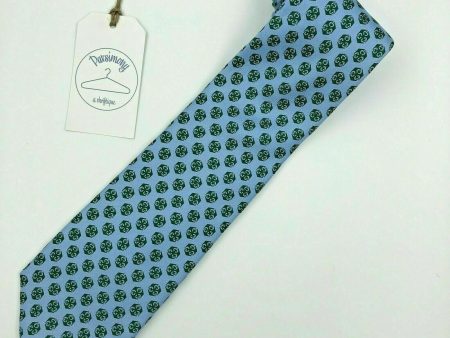 Vineyard Vines Mens Custom Tie Old Mutual Insurance Financial Services Blue Green on Sale