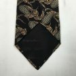 Elegant Metropolitan Museum of Art Black Paisley Print Silk Mens Necktie For Cheap