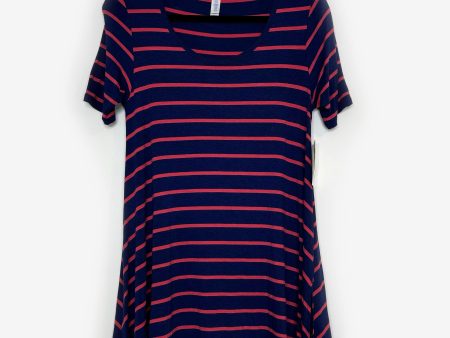 LuLaRoe Vault | Perfect T Swing Top | Size: XXS (0-6) | Color: Blue Pink | Striped | NWT Supply