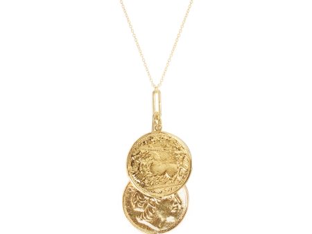 Alea Two Coin Necklace Discount