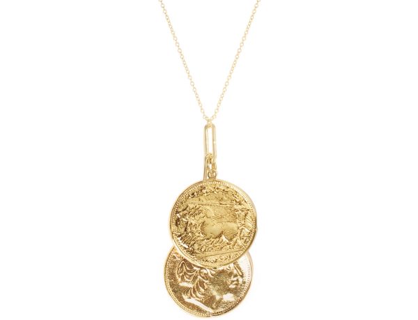 Alea Two Coin Necklace Discount