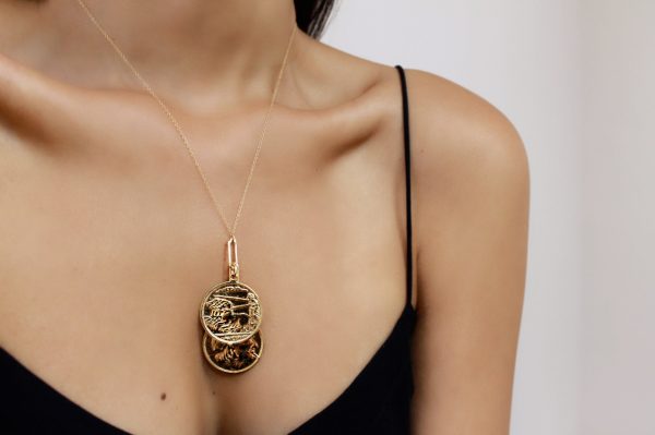 Alea Two Coin Necklace Discount