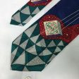 Fiery Tabasco Mens Red & Blue Silk Necktie 58  Very Good on Sale