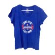 47 Brand Women s Blue Chicago Cubs 2016 World Series V-Neck T-Shirt - Size L - Pre-Owned Online Hot Sale