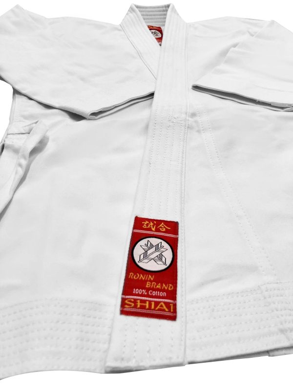 Ronin Brand Shiai Red label Brushed 14oz. Japanese Cut Karate Gi Discount