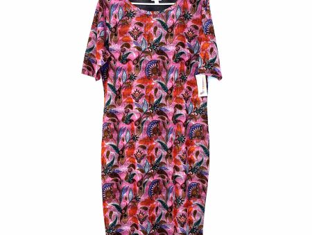 LuLaRoe Julia Bodycon Dress | 2XL (20-22) | Red | Paisley | NWT Cheap