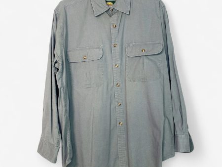 Cabela s Men s Olive Green Long Sleeve Button-Up Shirt - Size L - Pre-Owned Online